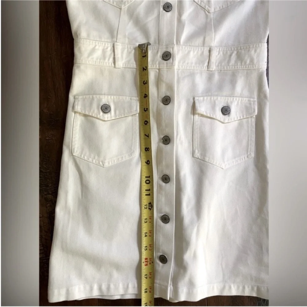 Rails Women’s Dress Danica Denim Jeans Dress Mini Button Down White Size XS - Picture 11 of 11